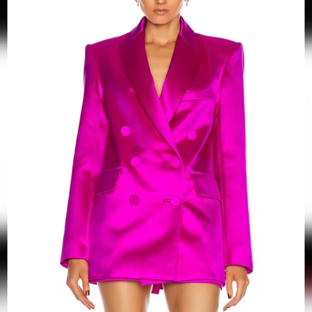Pieces Set Slim blazer&Sexy V-neck Top &High Waist Pencil Skirt Suit Elegant Wo - Picture 3 of 9